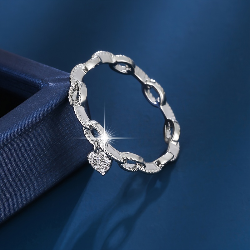 Chain Love Set with Zirconia Ring